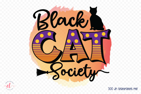Black Cat Society, Halloween Sublimation