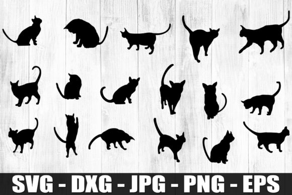 Cat Silhouettes Bundle