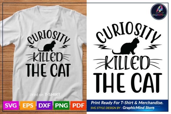 Cat T Shirt Design Lettering