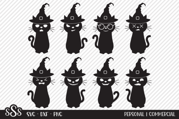 Witch Cat Bundle - Halloween Designs